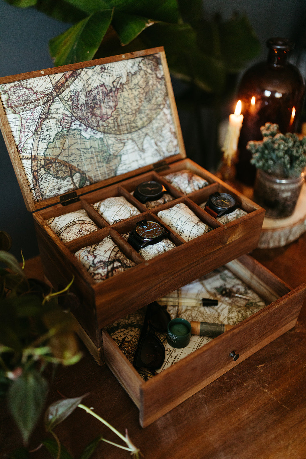 Rustic wood hot sale watch box