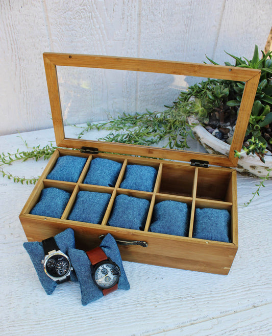 10 Compartment Watch Box