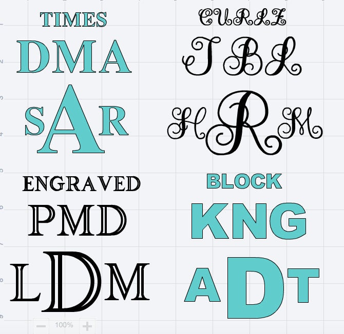 Etched Monogram ADD ON