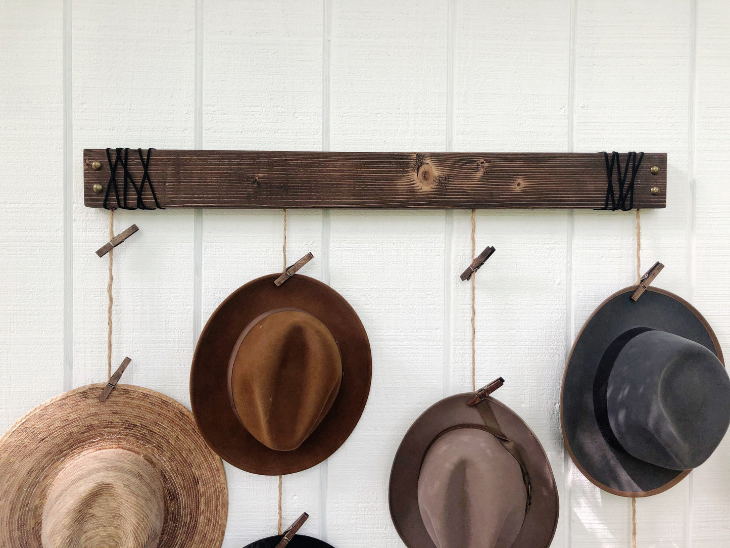 Industrial Hat Rack Organizer