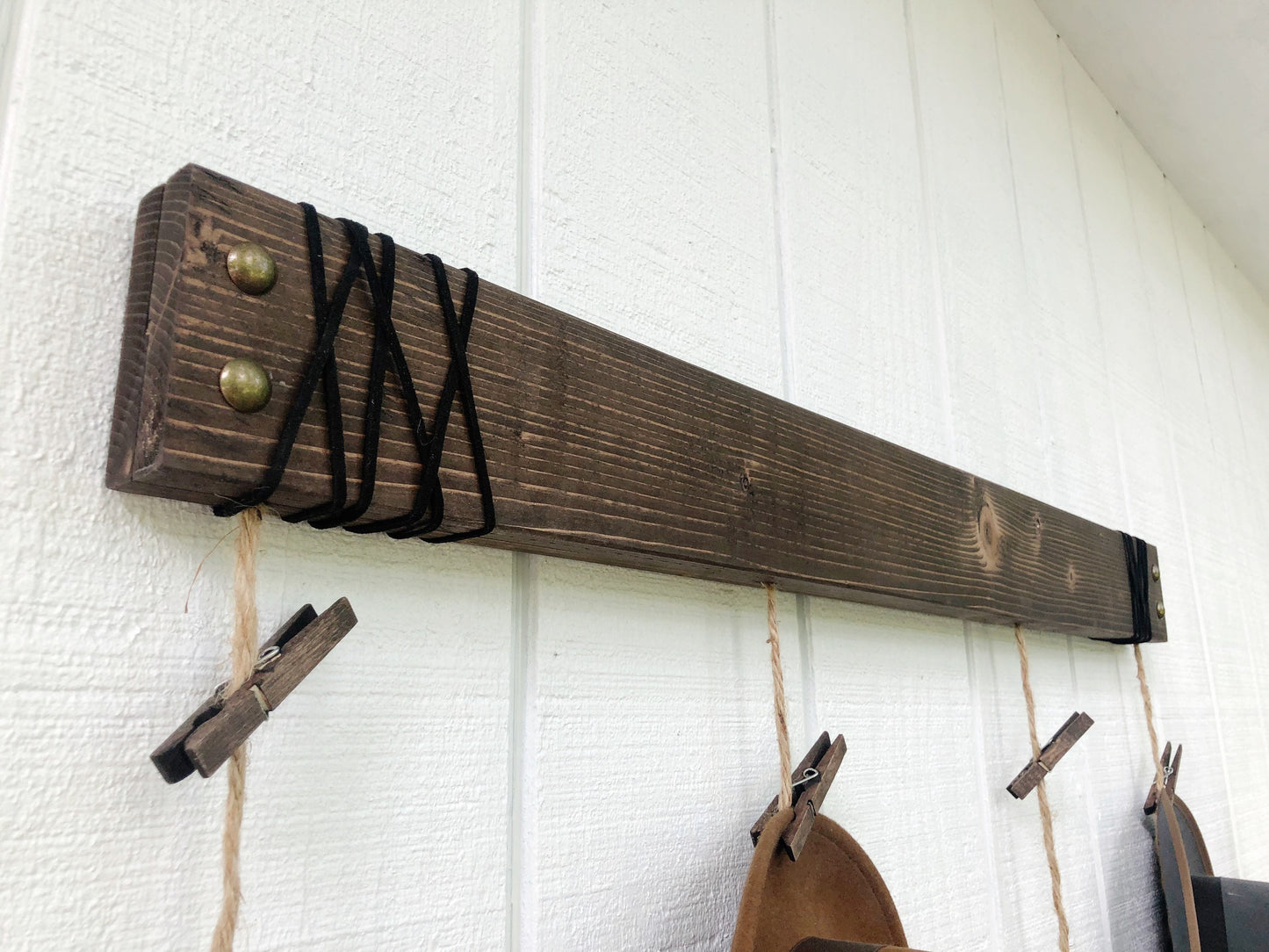 Industrial Hat Rack Organizer