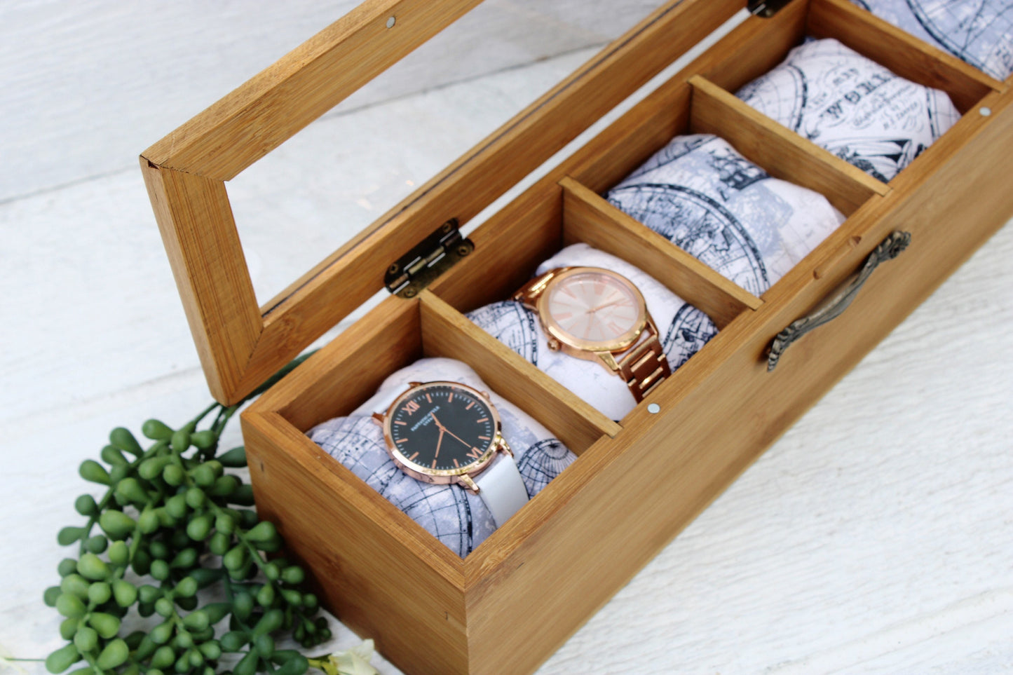 5 Compartment Watch Box