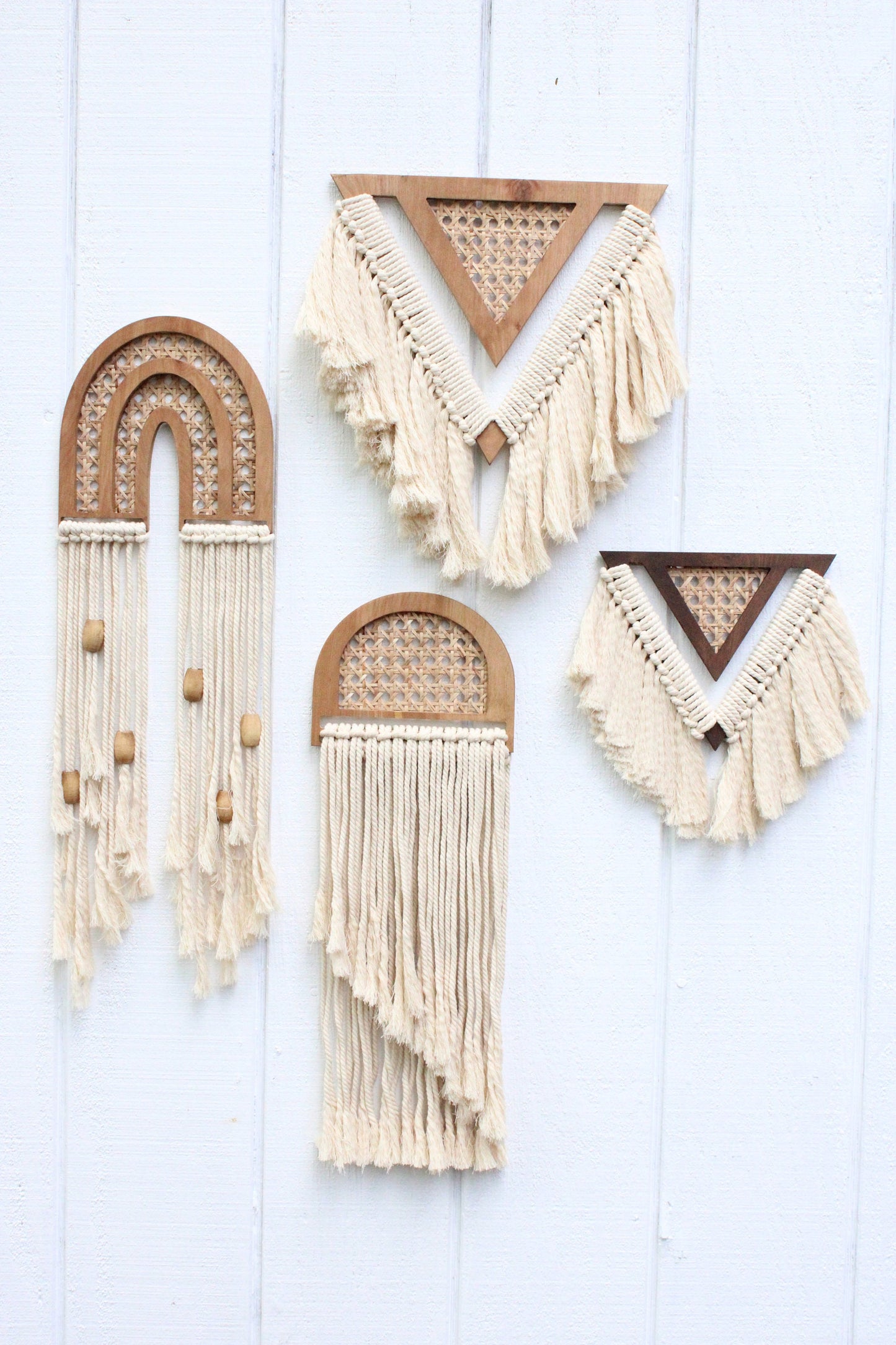 Rattan Rainbow Wall Hanging