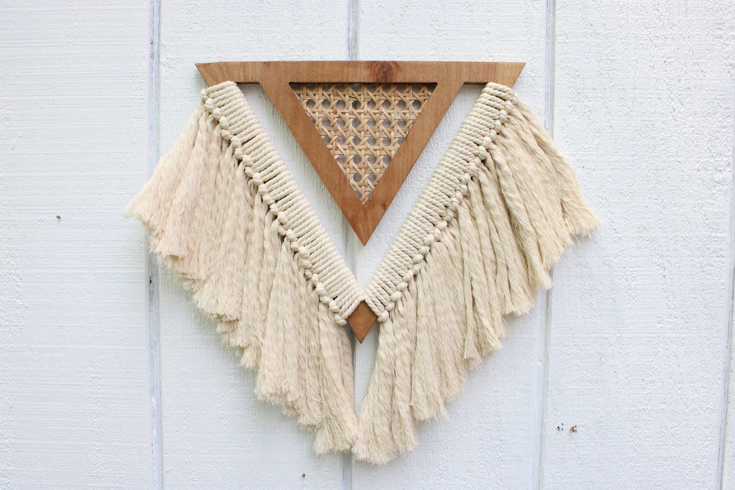 Triangle Rattan Wall Hanging