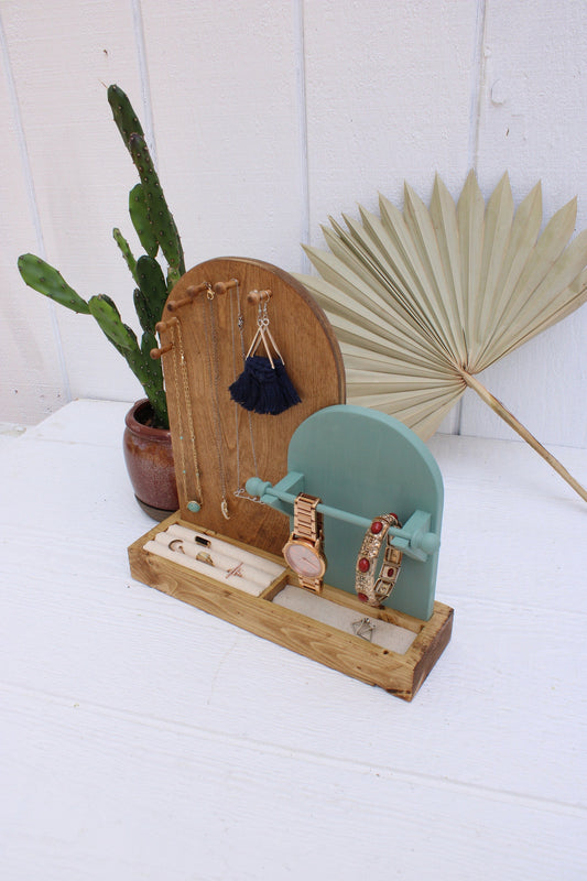 Boho Jewelry Organizer -  Arch Jewelry Organizer - Boho Jewelry Organizer - Earring Storage - Necklace Storage - Gift For Her