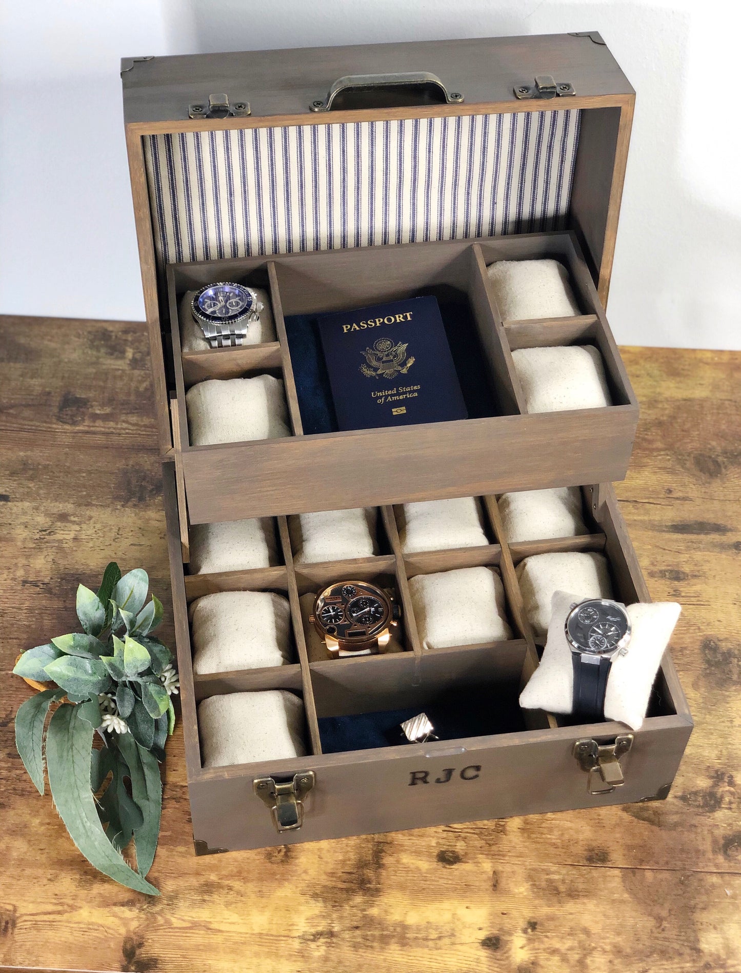 Chest Design Watch Box - Holds Up to 20 Watches