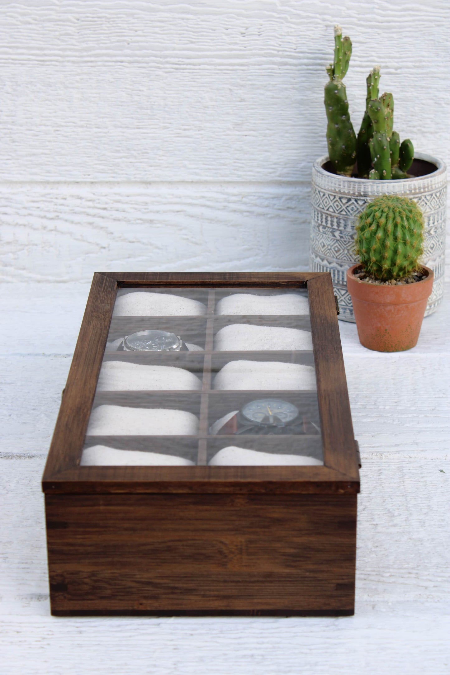10 Compartment Watch Box