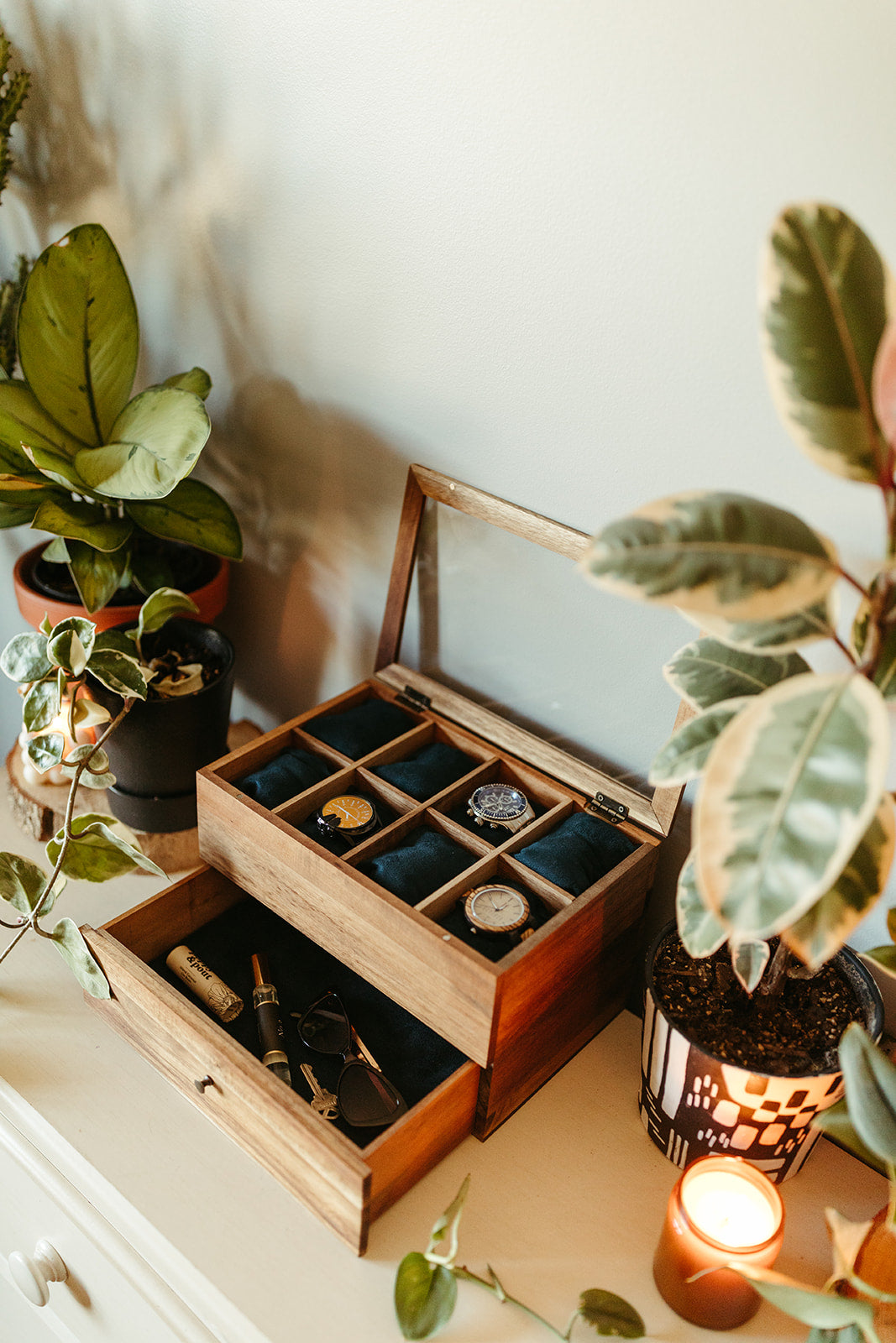 Jewelry box with watch cheap storage