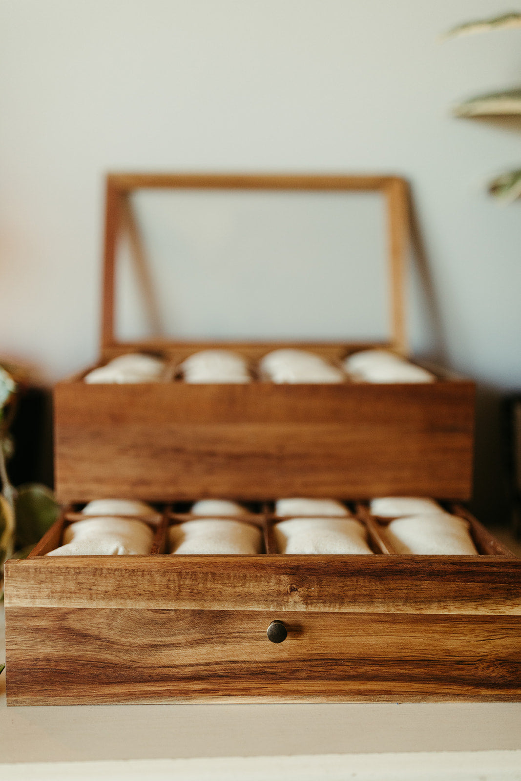 Watch box with clearance drawer