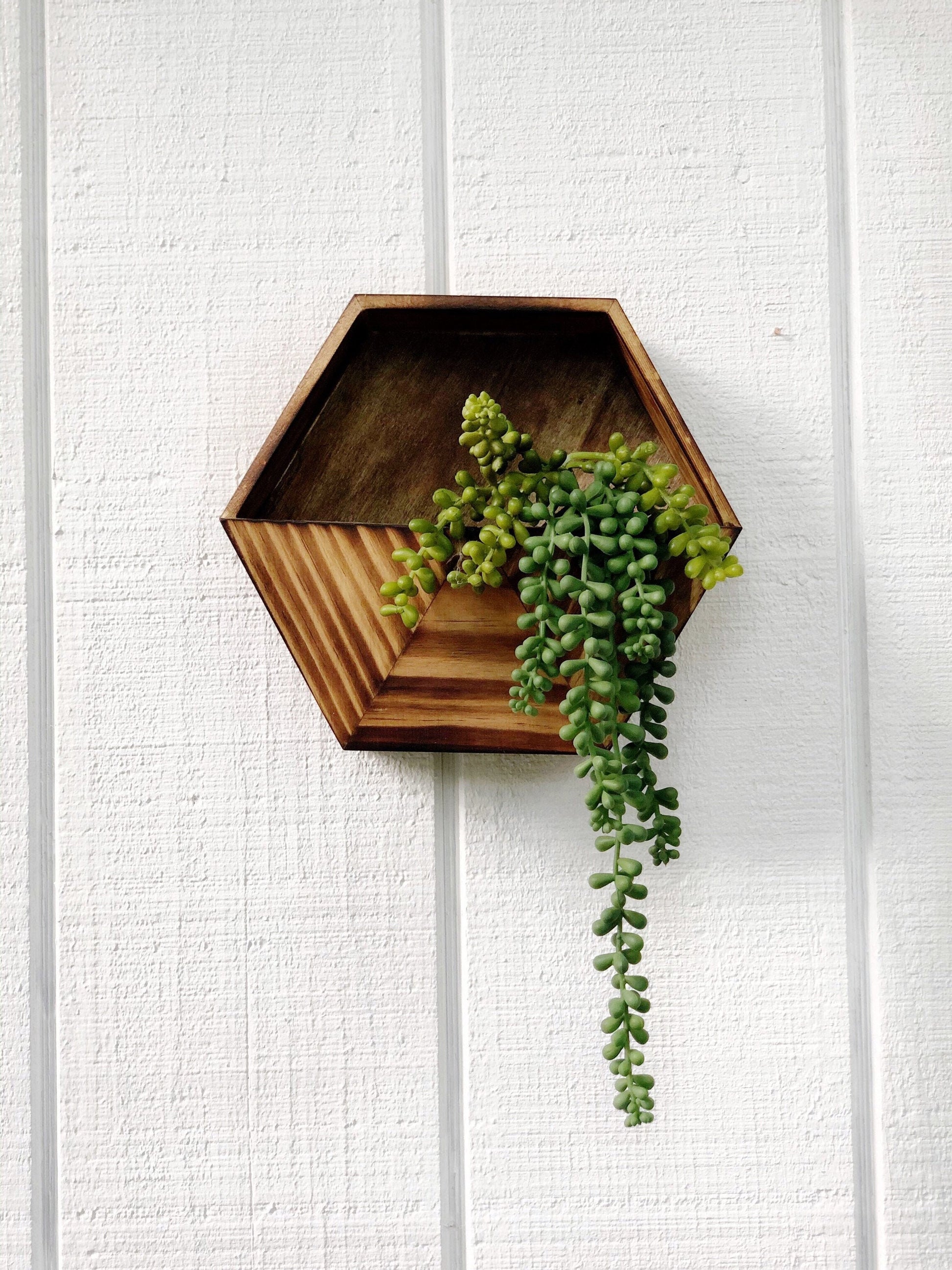 wood wall succulent planter Geometric Succulent Wall Planter – Dunn Rustic
