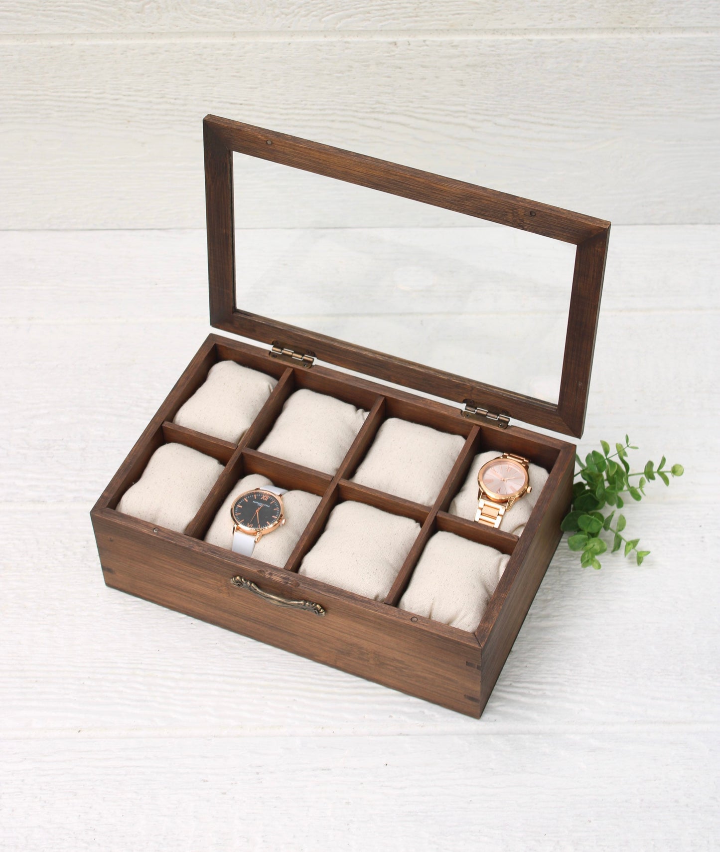 8 Compartment Watch Box