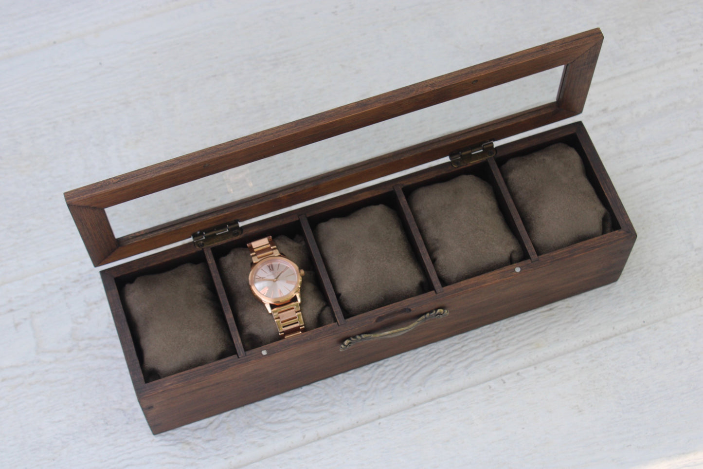 5 Compartment Watch Box