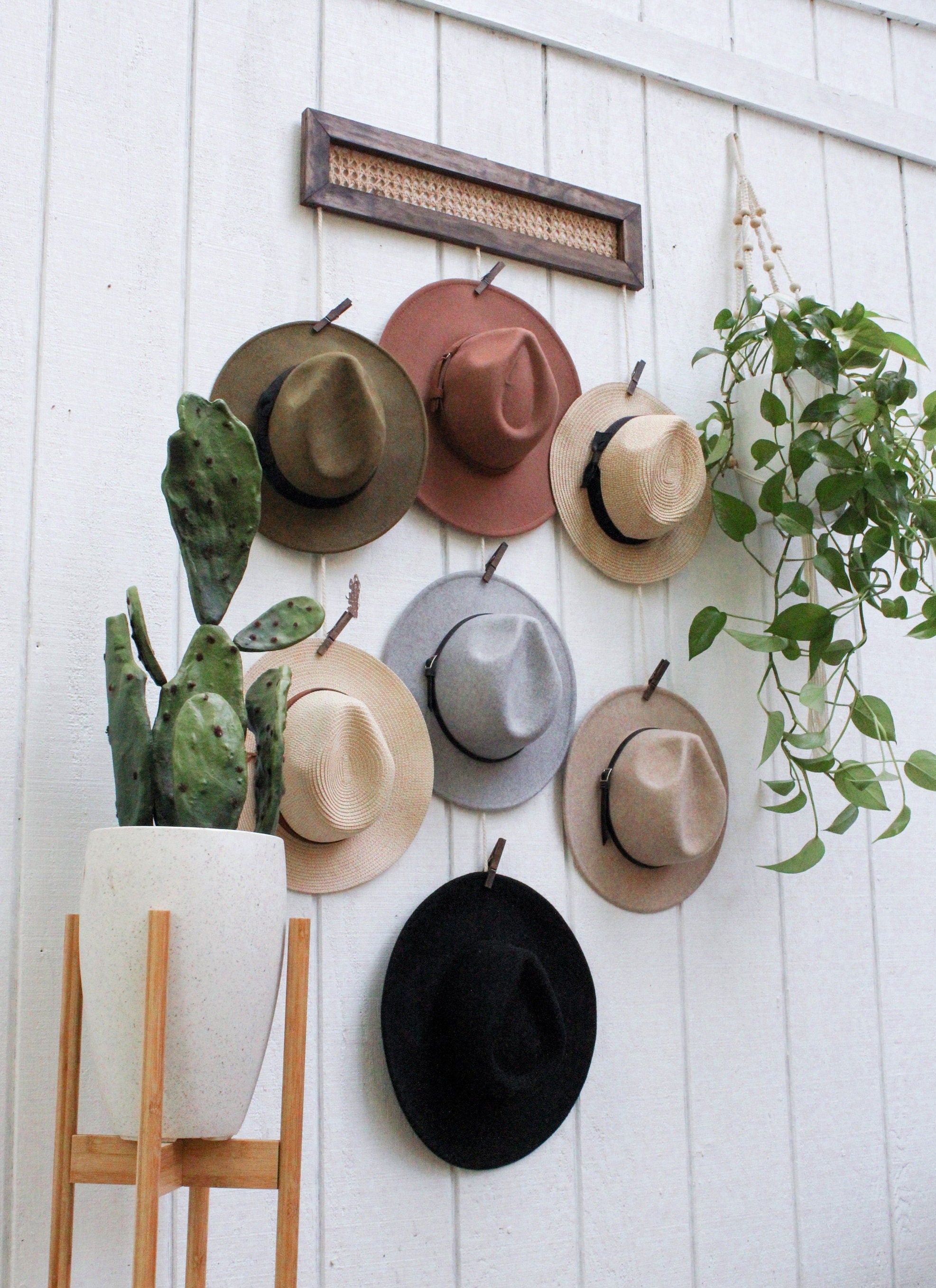 Boho best sale hat rack