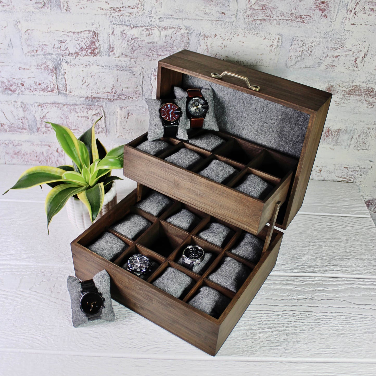 Chest Design Watch Box - Holds Up to 20 Watches